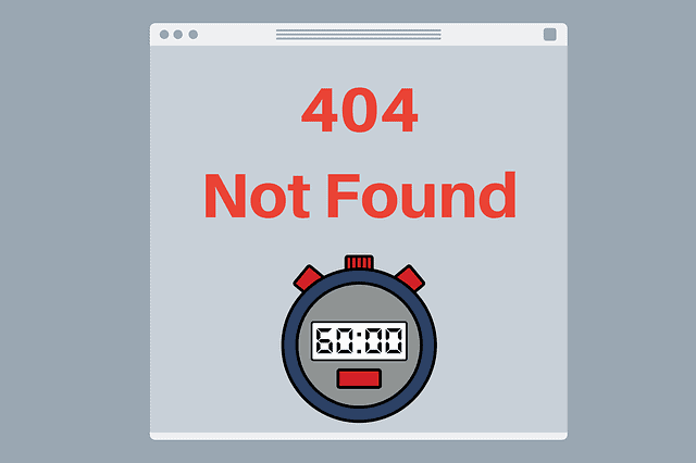 Erreur 404 introuvable - comment y remédier.